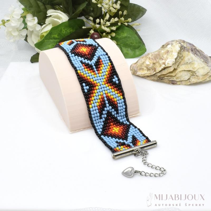 Tkaný indiánský náramek