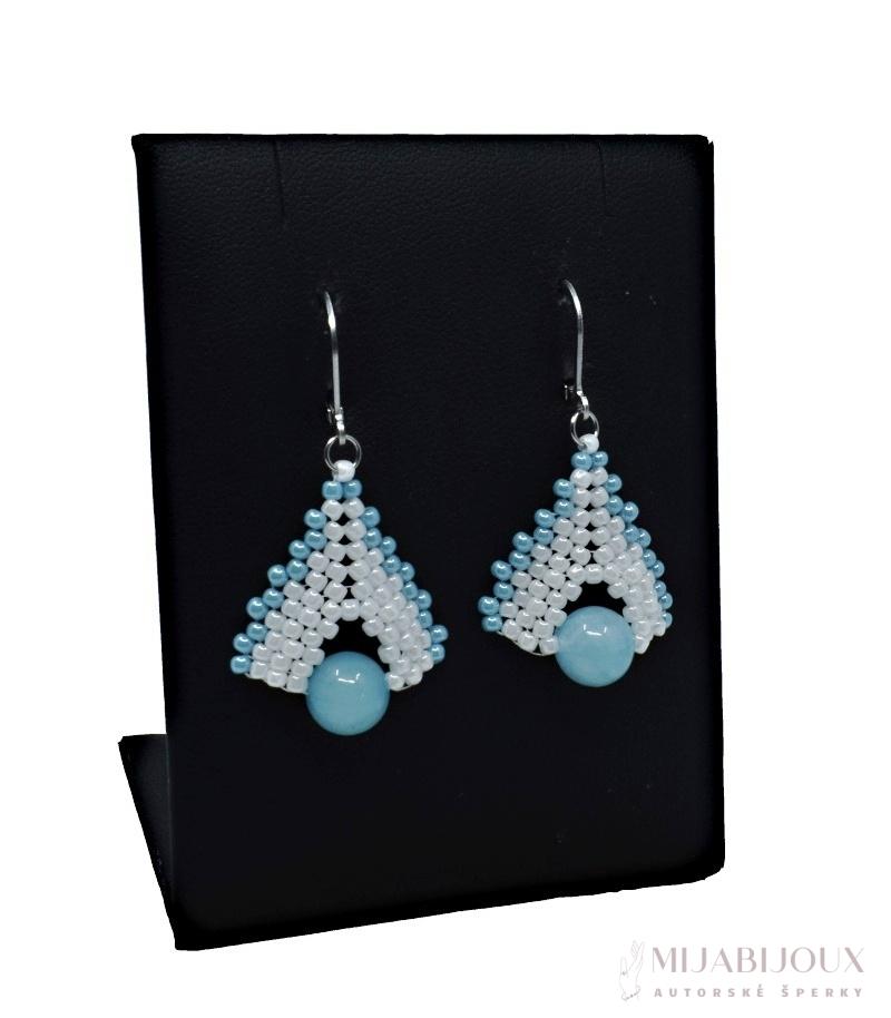 Náušnice Leyla s minerálem amazonit