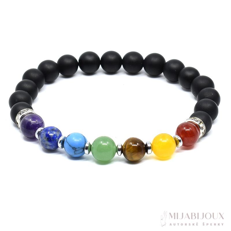 Čakrový náramek z minerálů V