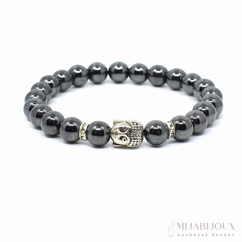 Náramek z minerálu hematit