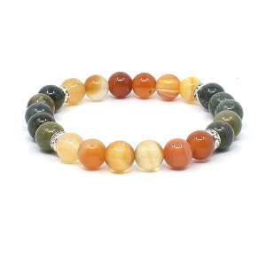 Náramek z minerálů achátu