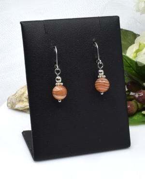 Náušnice z achátu