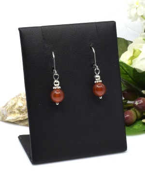 Náušnice z karneolu