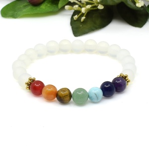 Čakrový náramek z křišťálu