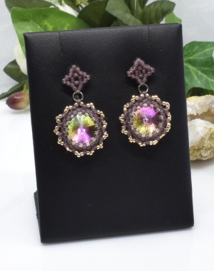 Náušnice s rivoli Swarovski