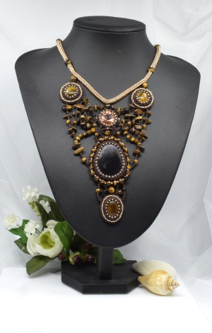 Autorský náhrdelník – Magie achátu a tygřího oka