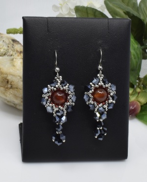 Náušnice z karneolu