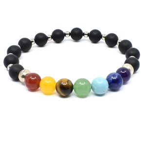 Čakrový náramek z minerálů VII