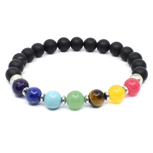 Čakrový náramek z minerálů IV