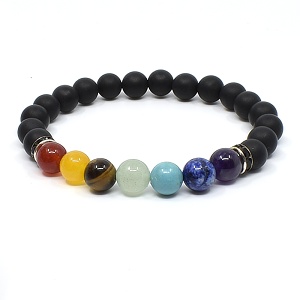 Čakrový náramek z minerálů VII