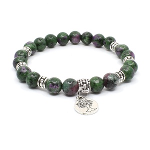 Náramek z minerálu zoisit