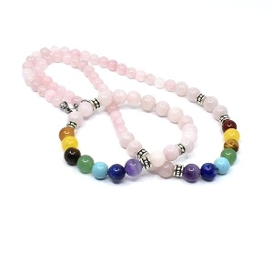 Čakrový náhrdelník z minerálů