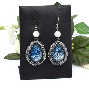 Náušnice " Noční obloha"