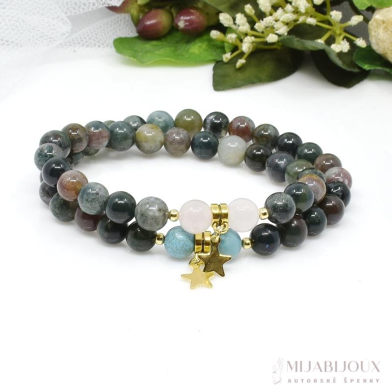 Partnerské náramky z achátu