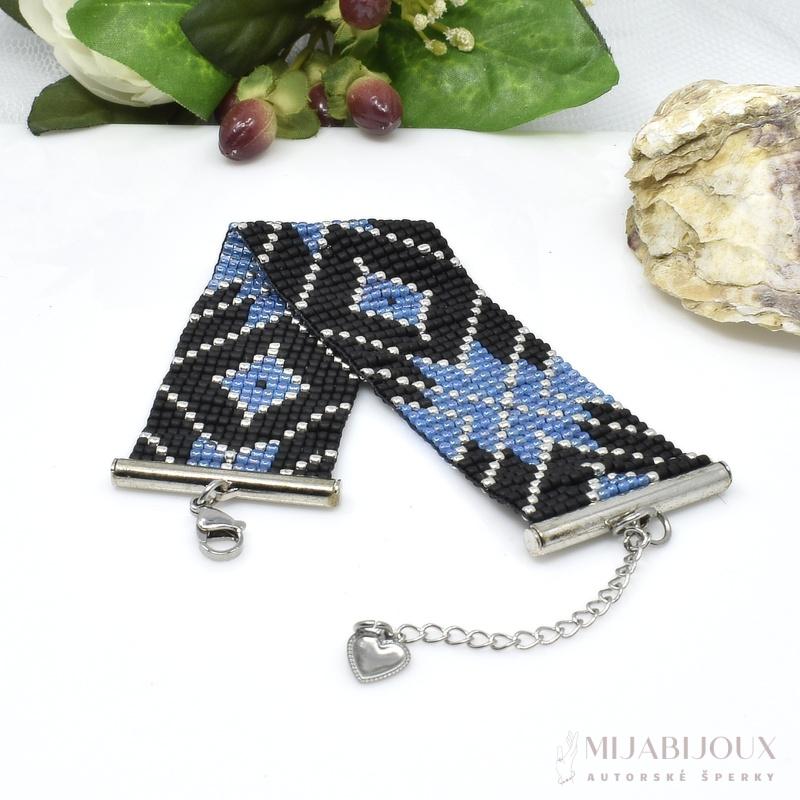 Masivní modrý náramek