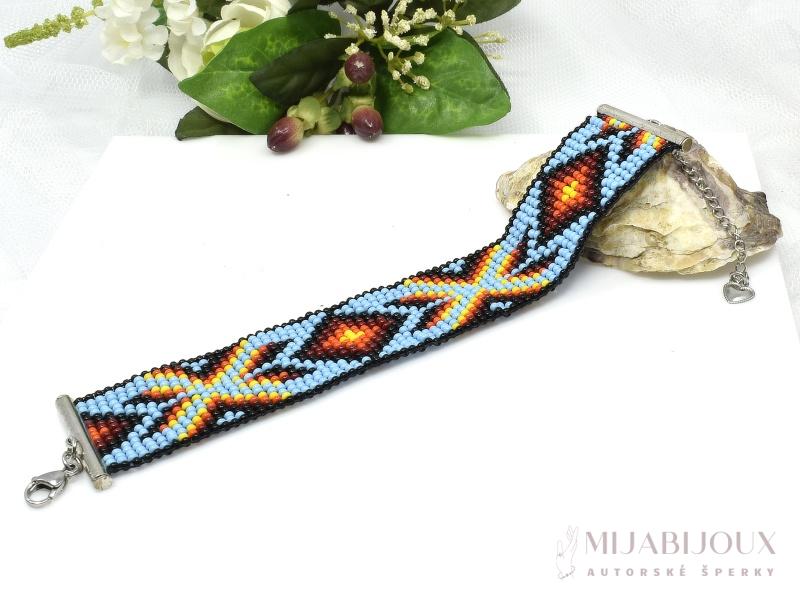 Tkaný indiánský náramek