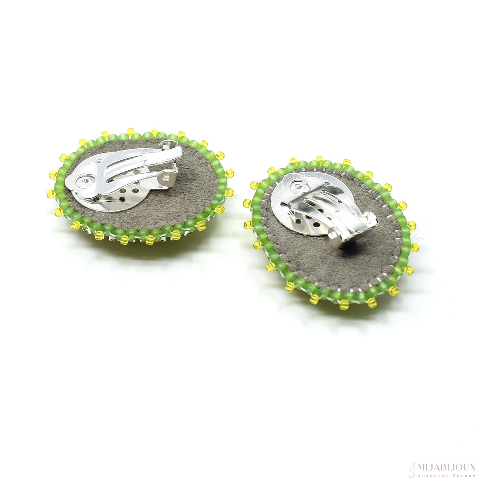 Klipsy z avanturínu