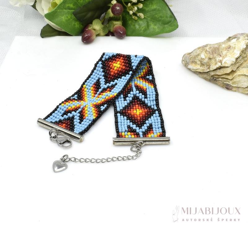 Tkaný indiánský náramek